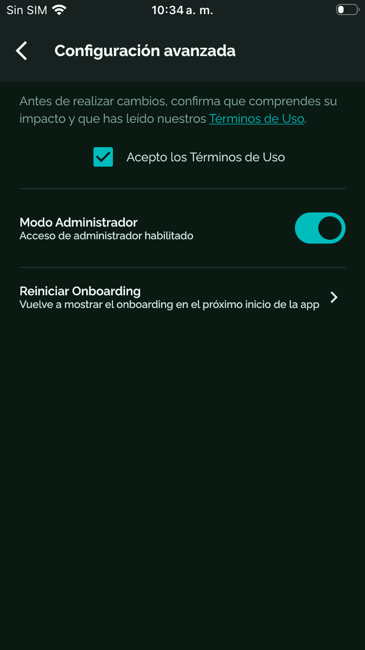 eV+ Config iOS - Avanzado